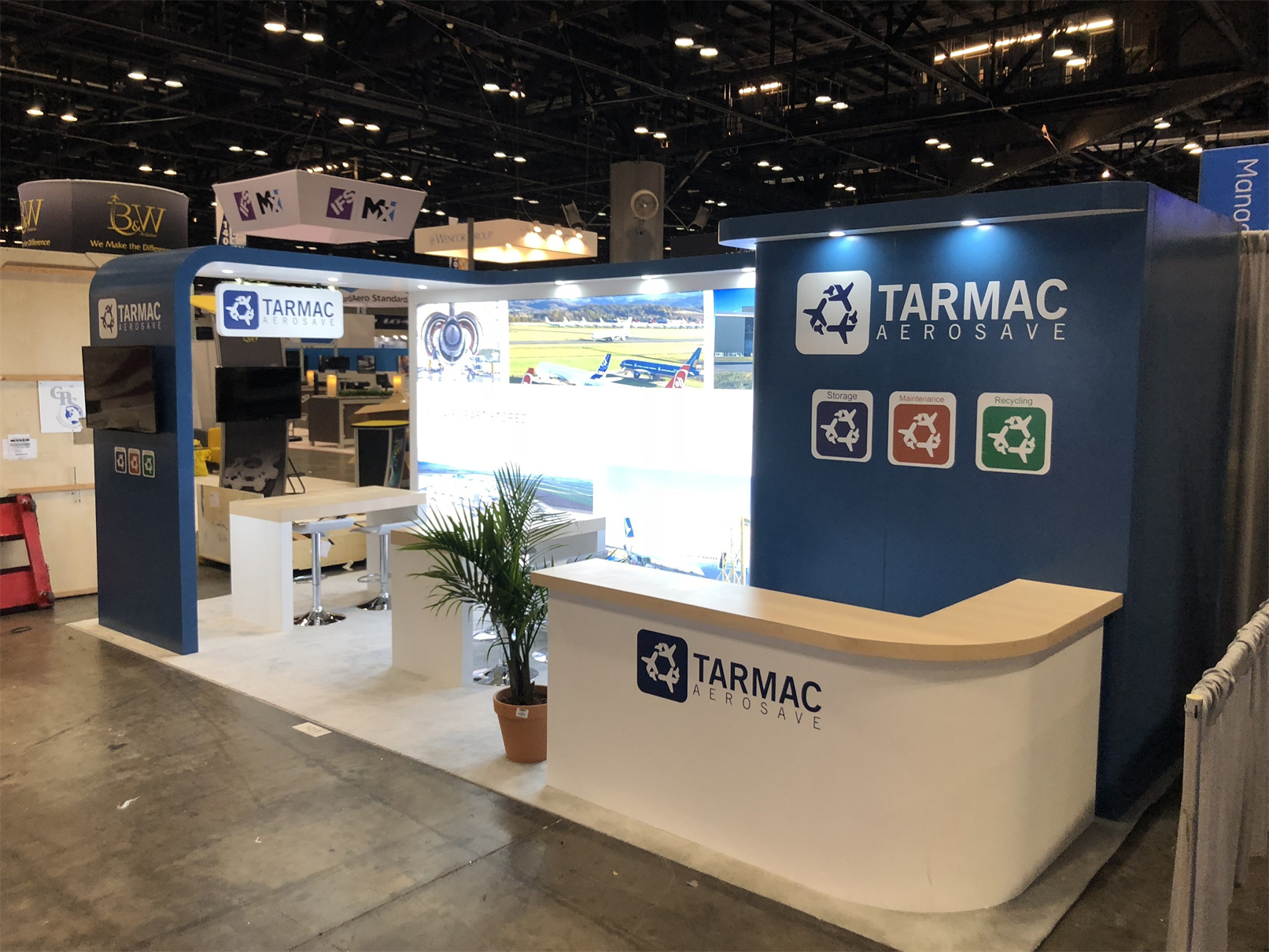 Tarmac 10′ x 20′ ASCO Custom Trade Show Booth