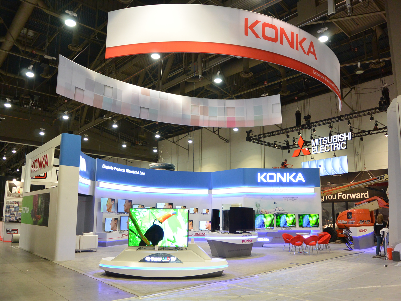 Konka 40′ x 60′ Custom Trade Show Booth Design