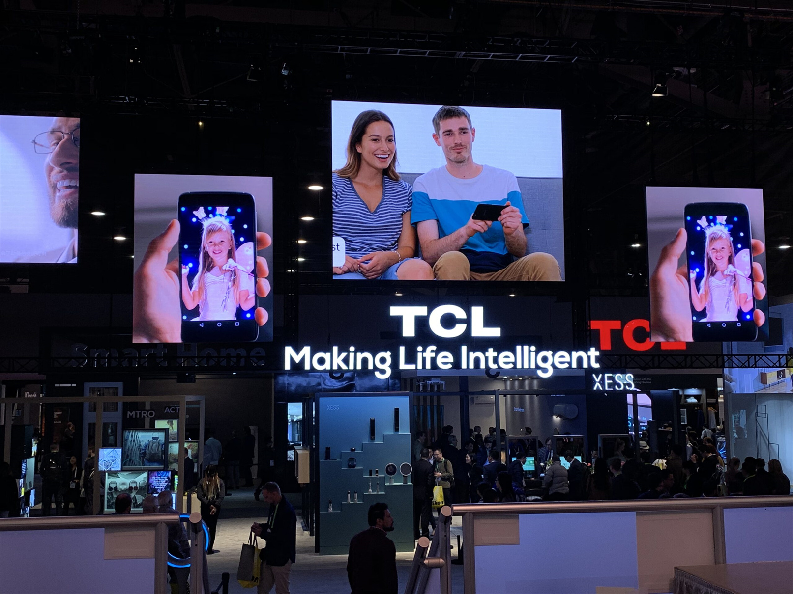 TCL CES Hanging LED Video Wall Las Vegas