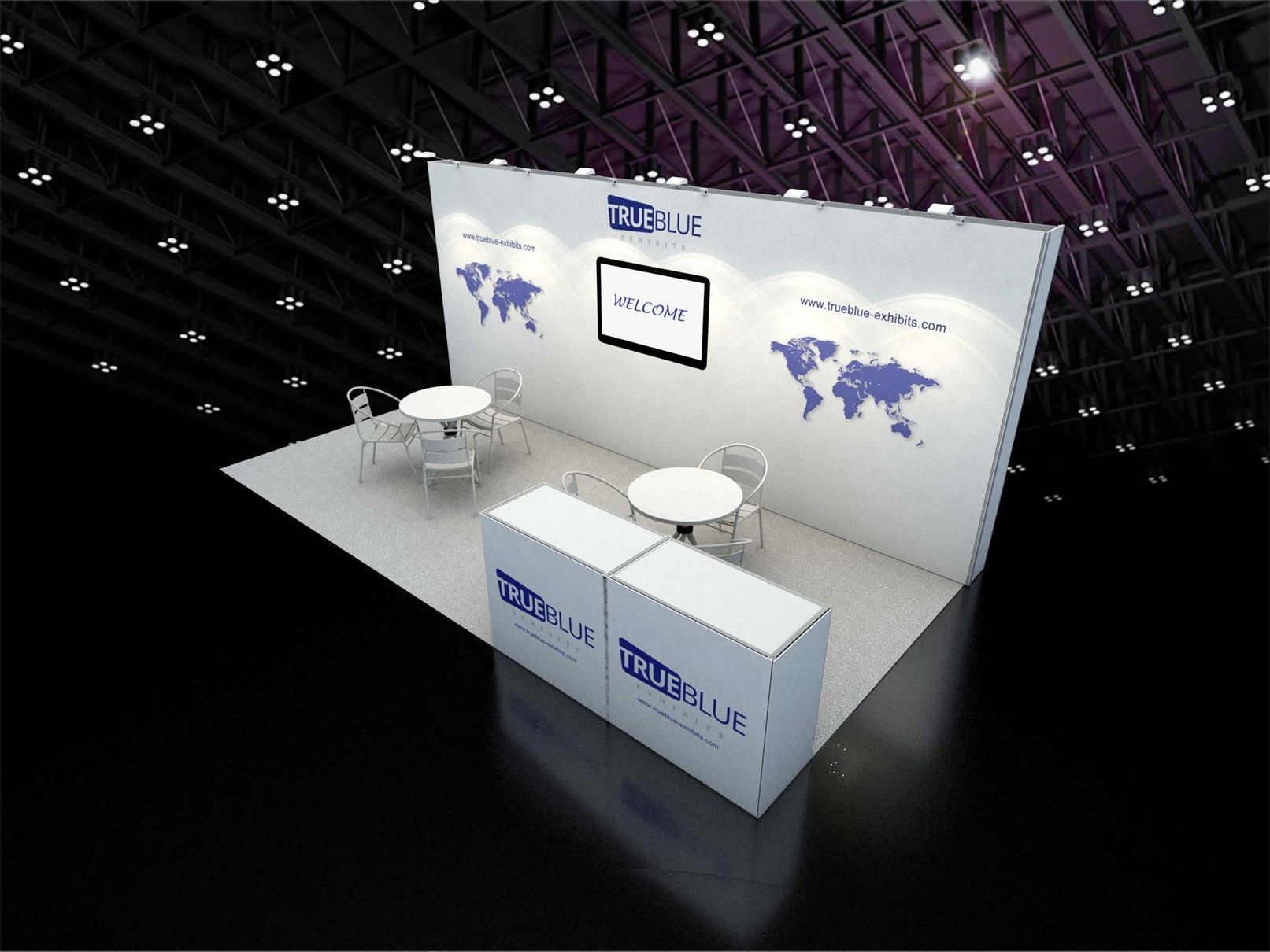 10′ x 20′ Custom Aluminum Rental Booth Design 05