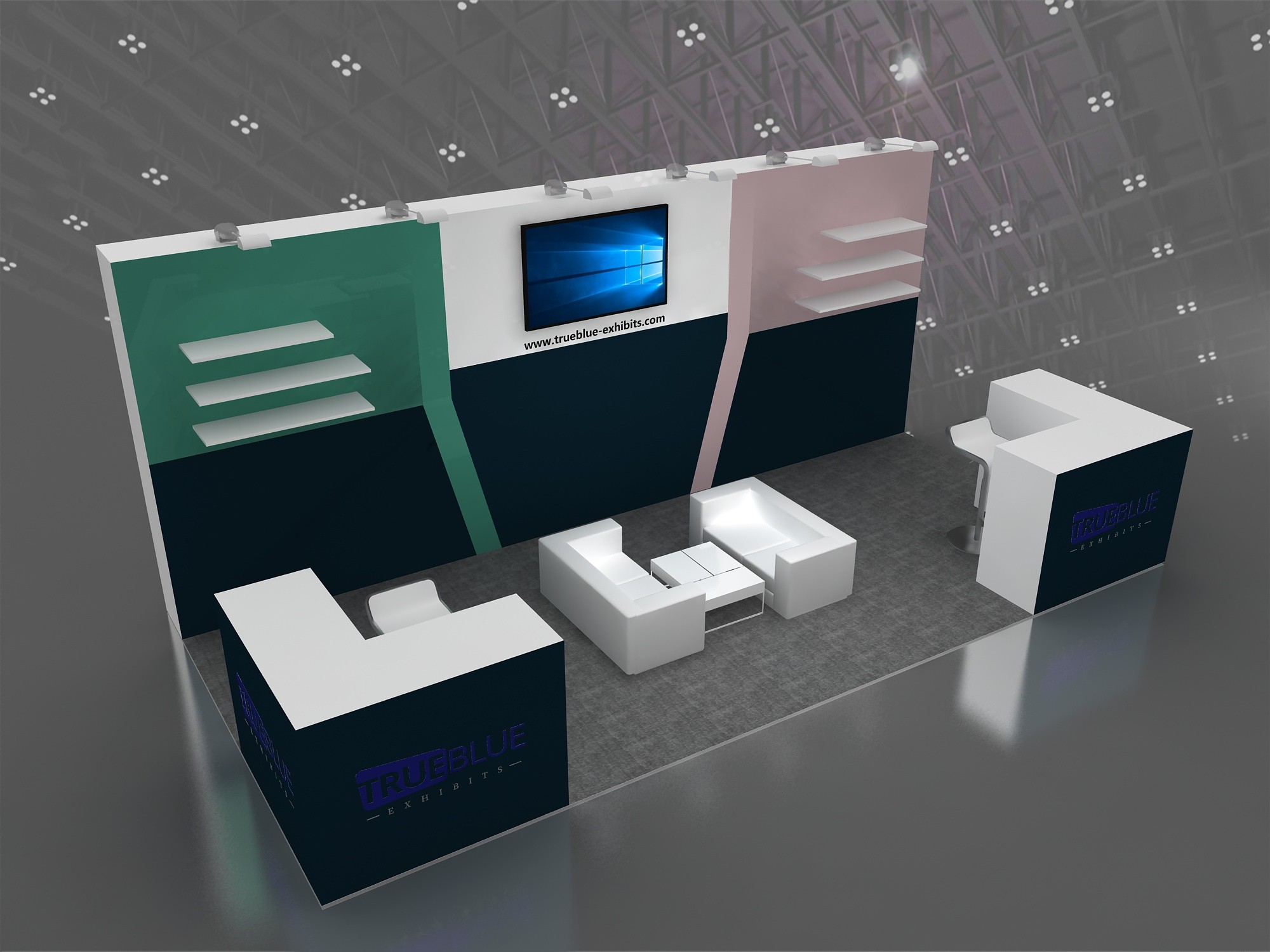 R12 10′ x 20′ Custom Trade Show Booth Design