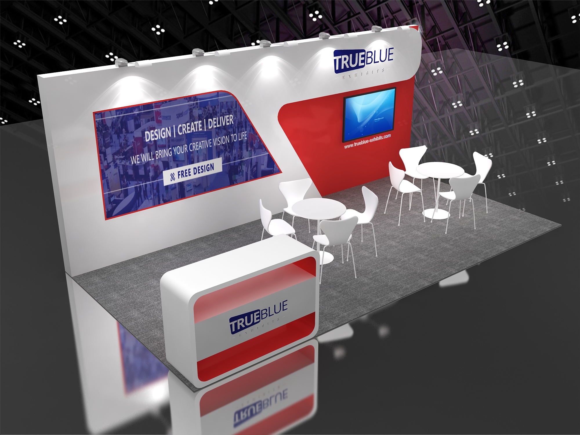R22 10′ x 20′ Custom Trade Show Booth Design