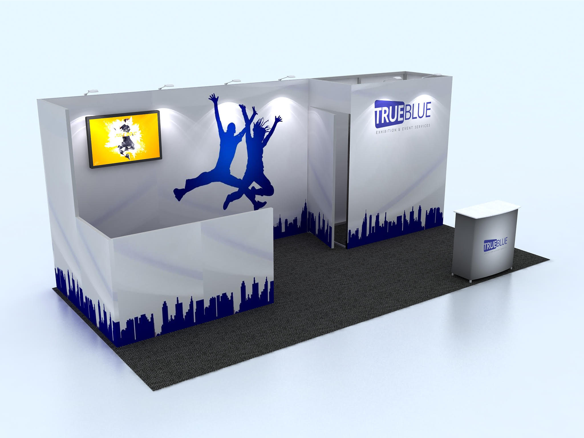 R7 10′ x 20′ Custom Trade Show Booth Design