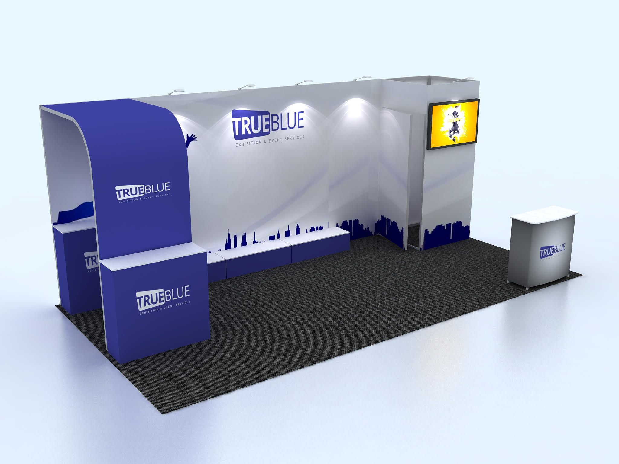 R8 10′ x 20′ Custom Trade Show Booth Design