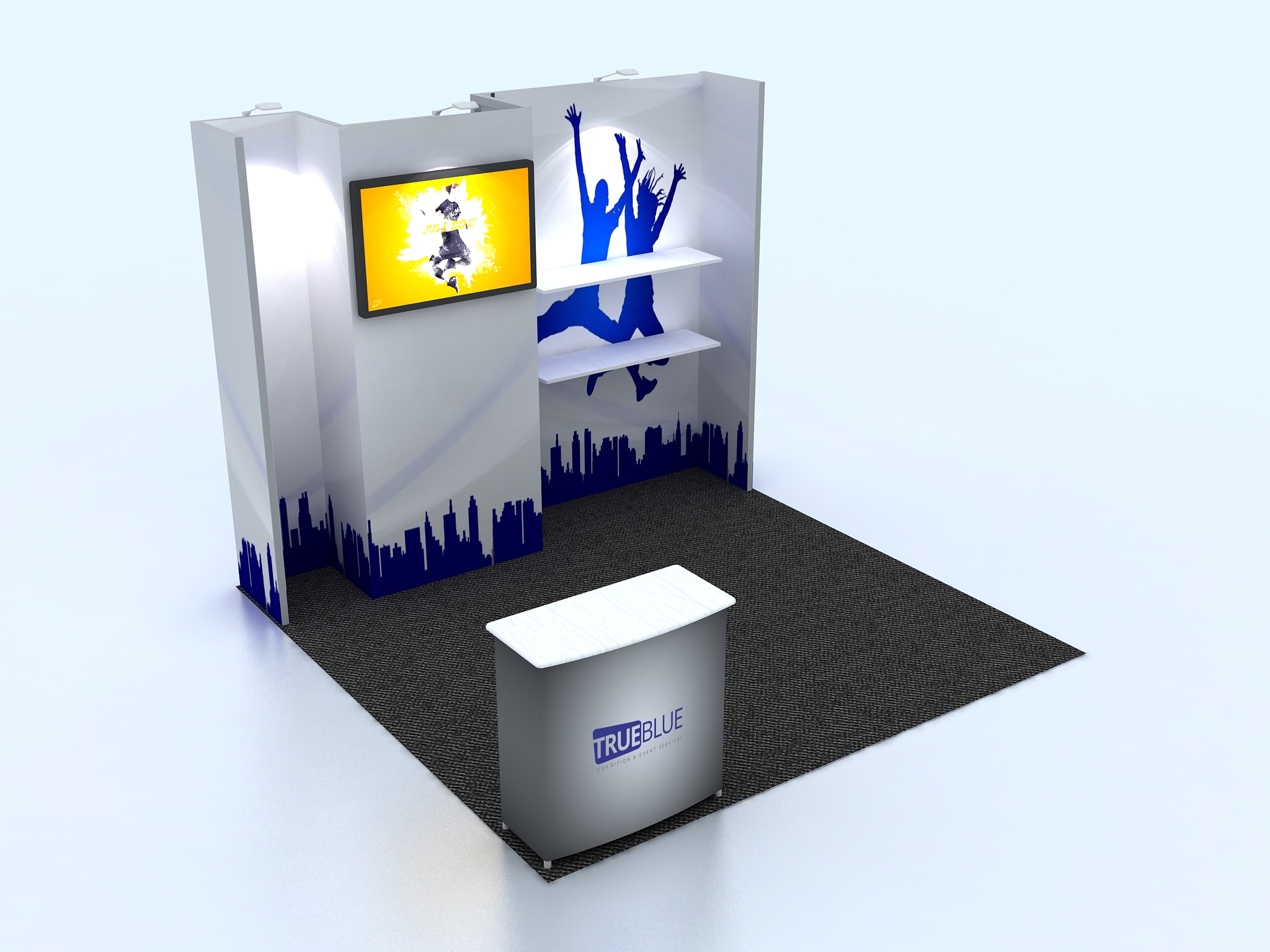 T6 10′ x 10′ Custom Trade Show Booth Design