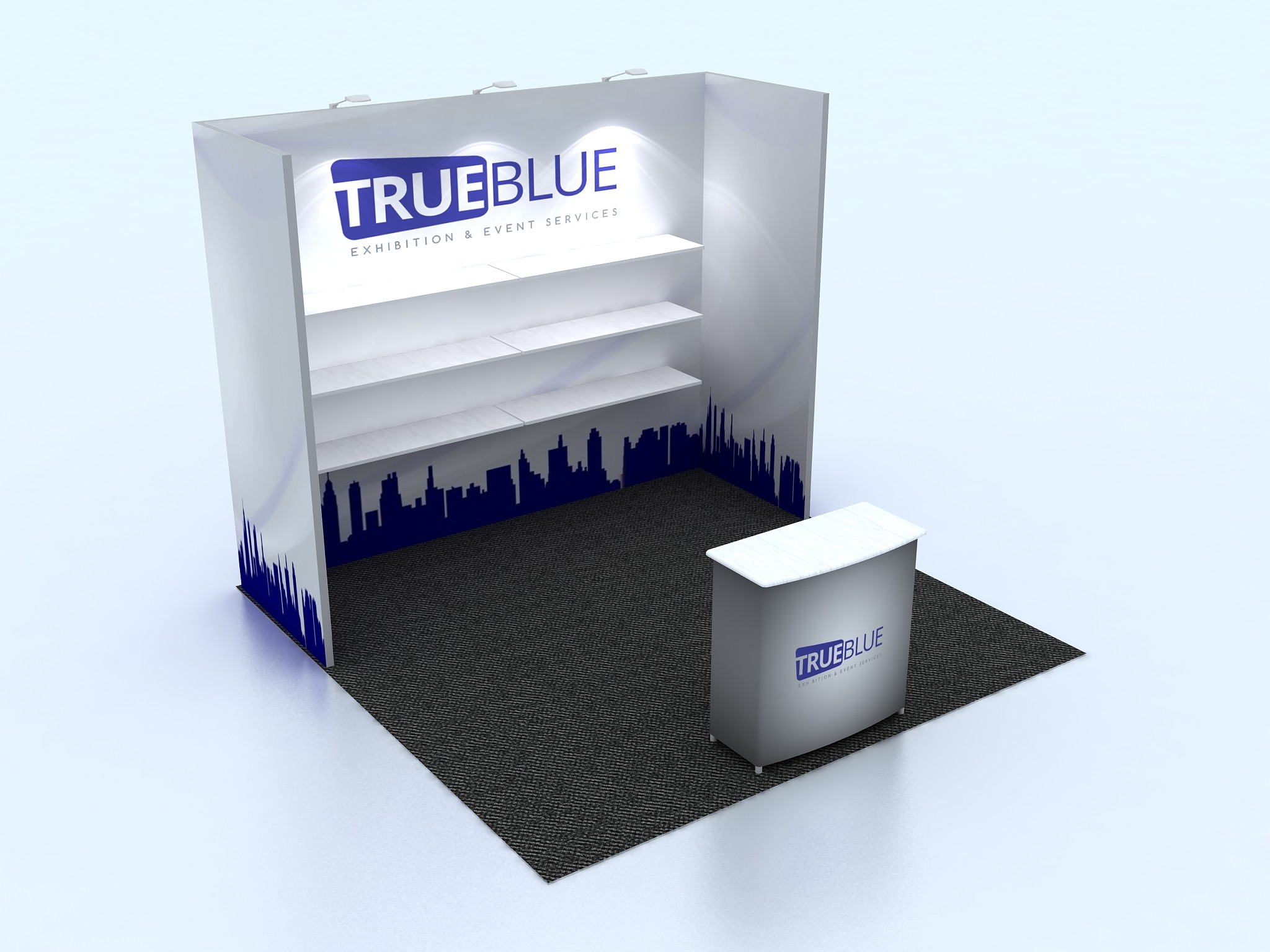 T8 10′ x 10′ Custom Trade Show Booth Design