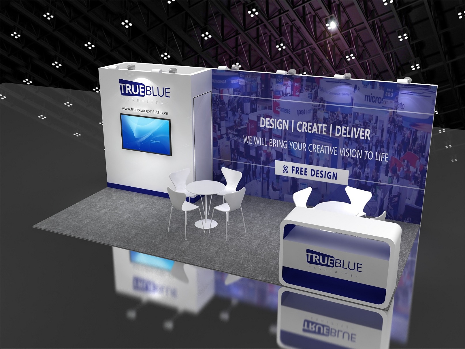 R28 10′ x 20′ Custom Trade Show Booth Design