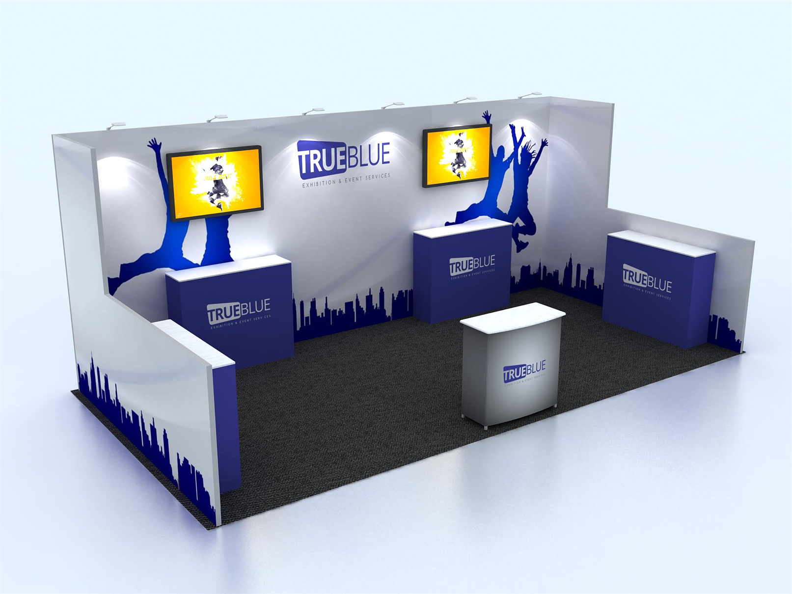 R3 10′ x 20′ Custom Trade Show Booth Design