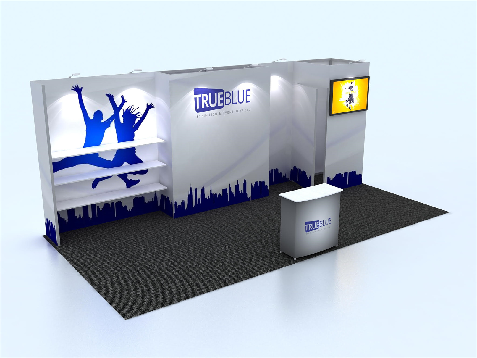 R6 10′ x 20′ Custom Trade Show Booth Design