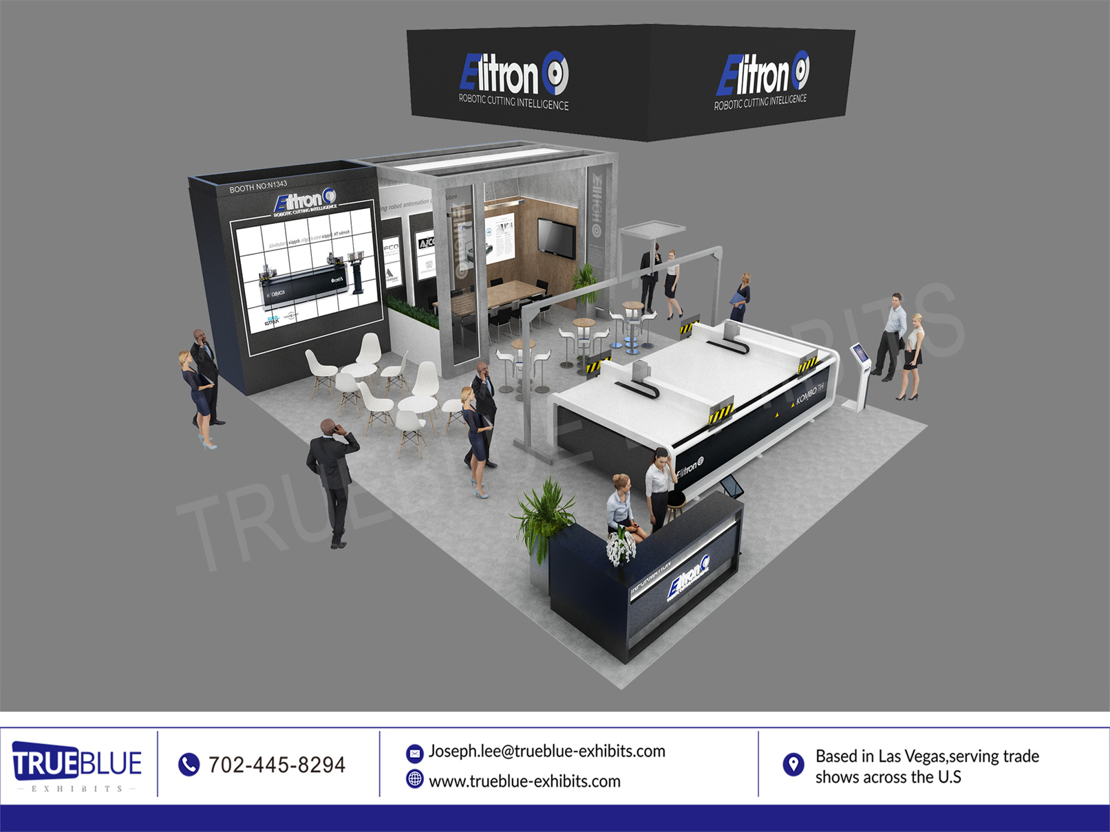 Elitron 30′ x 40′ Printing United Booth Design