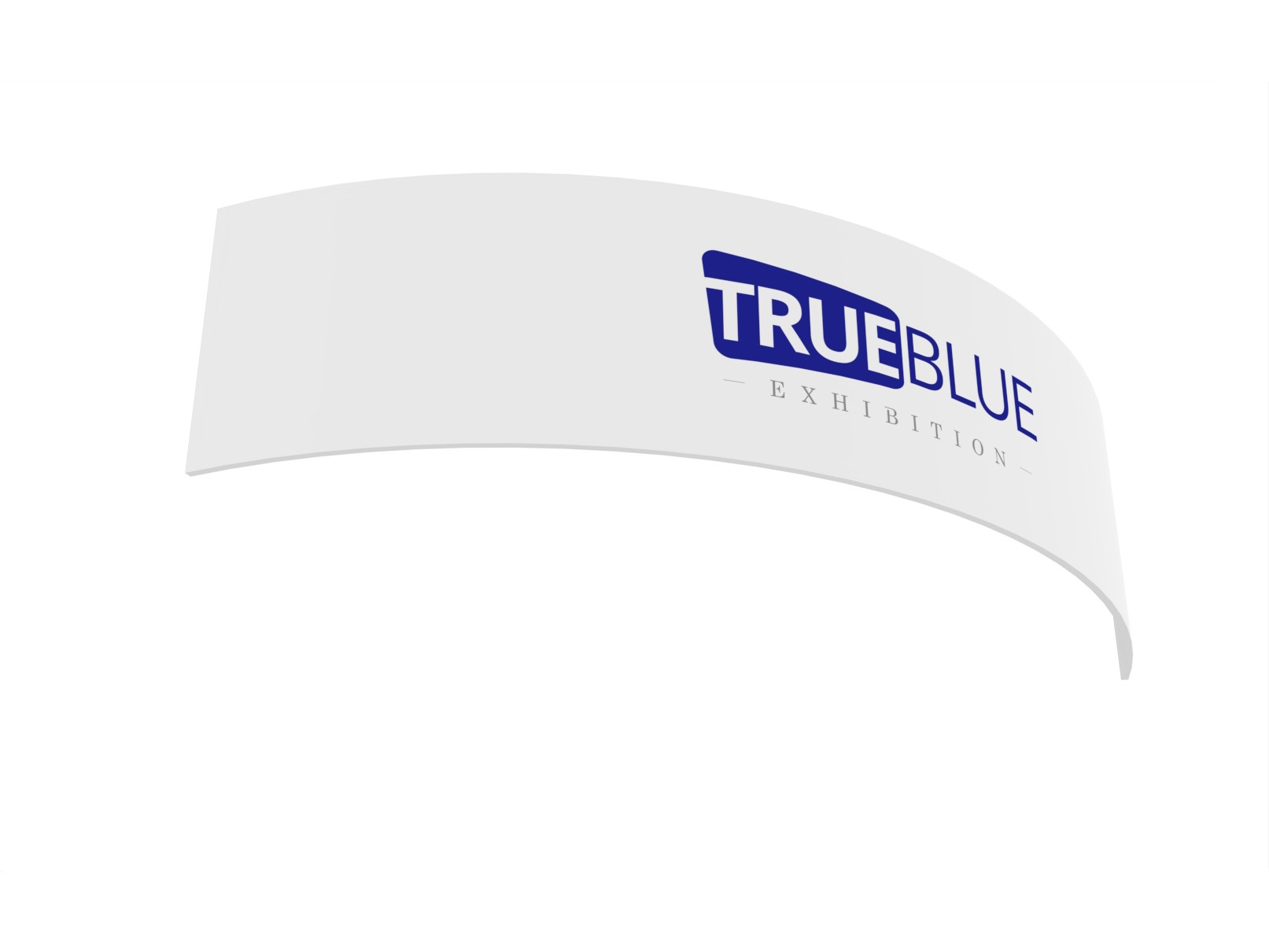 Custom Curved Trade Show Hanging Sign