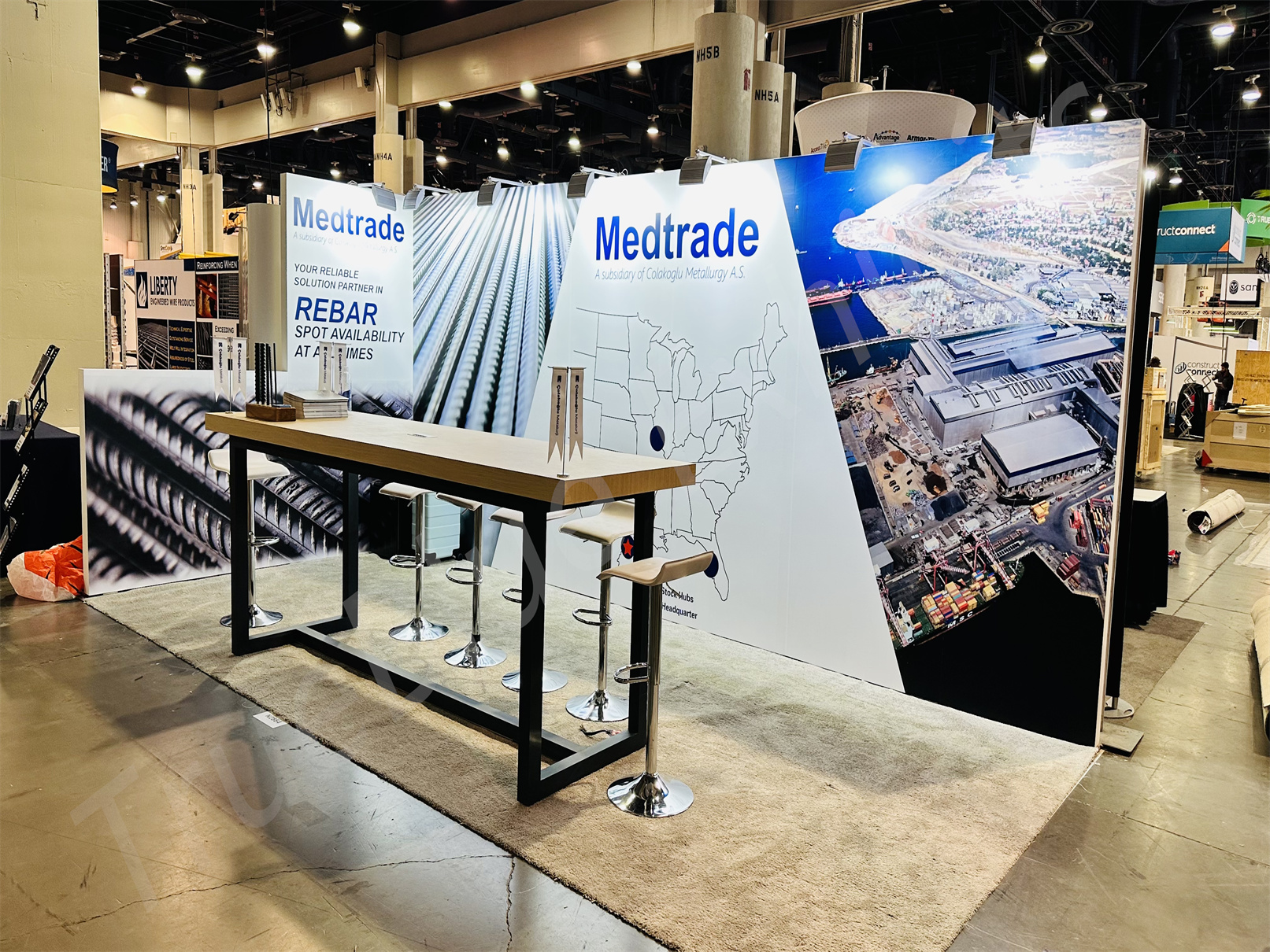 MedTrade 10′ x 20′ World of Concreate Custom Booth Rental